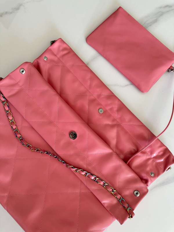 Chanel 22 Handbag Pink For Women 42cm / 16.4in AS3261