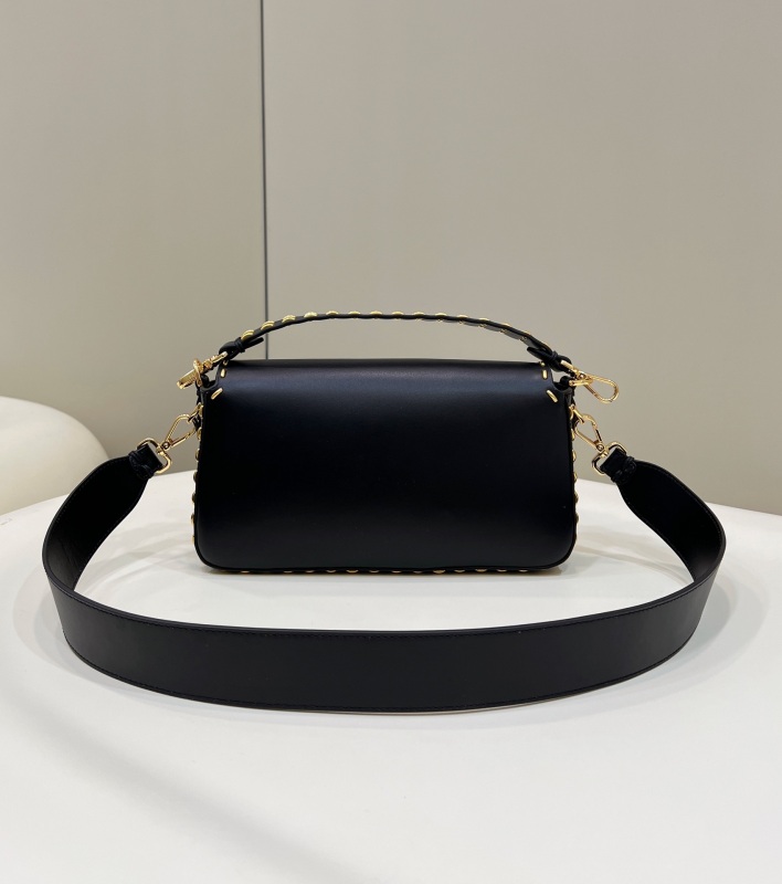 Fendi Mon Baguette Medium Black Bag For Woman 28cm/11in