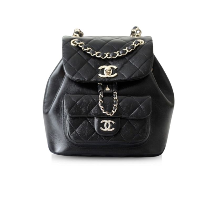 Chanel Backpack Black For Women 7 in/18cm