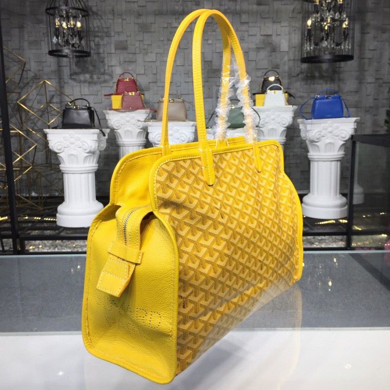 Goyard Hardy PM Bag Yellow/Black/Green For Women‎ 15.7in/40cm HARDY2PMLTY07CG07P