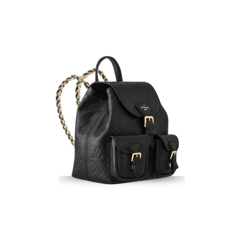 Louis Vuitton Backup Monogram Empreinte Black For Women 20cm/7.9in M47072