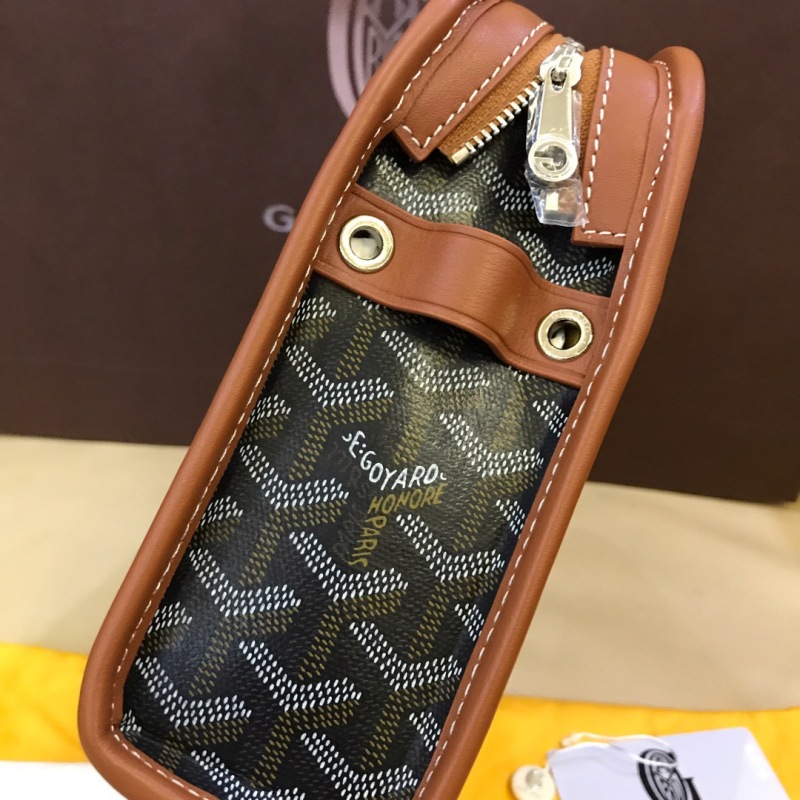 Goyard Jouvence GM Toiletry Bag White/Brown For Women‎ 11.6in/29.5cm JOUVENGMLTY01CL03P