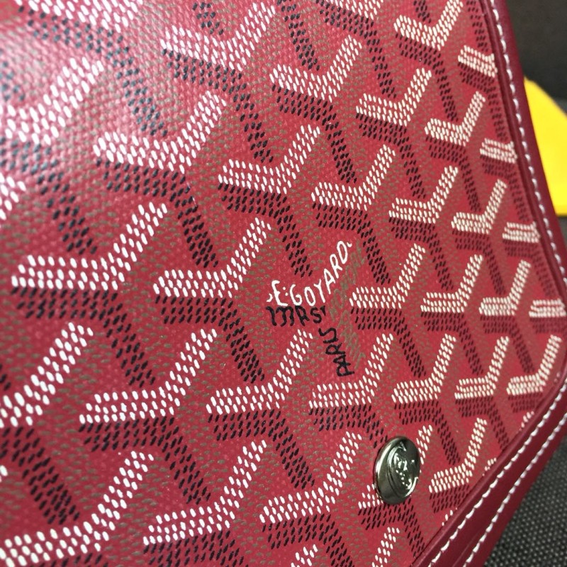 Goyard Plumet Pocket Wallet Burgundy For Women‎ 8.1in/20.5cm
