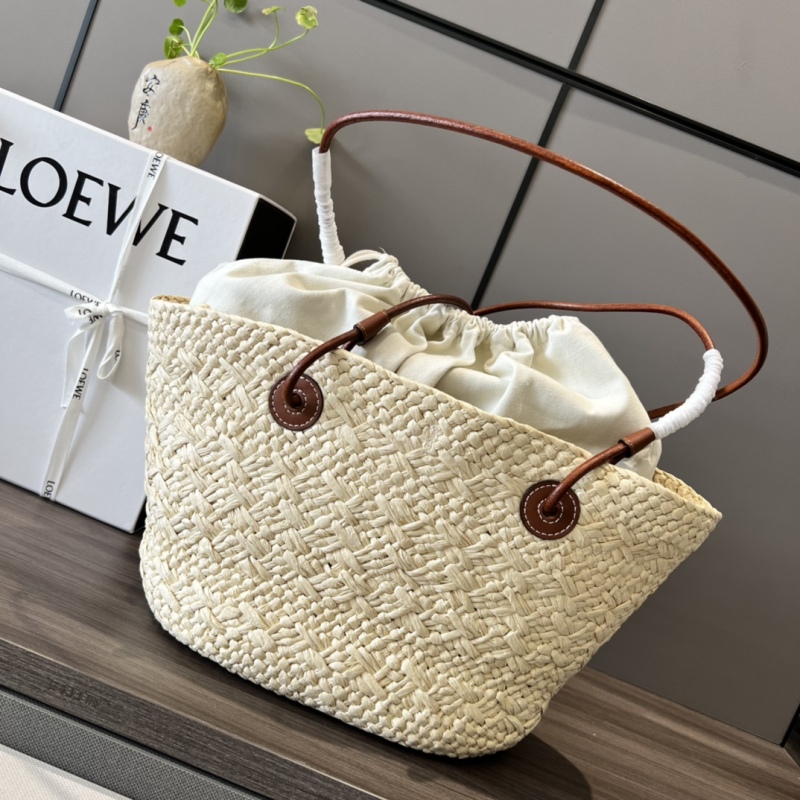 Loewe Small Anagram Basket Bag Beige/Brown For Women 15in / 38cm A223P65X01