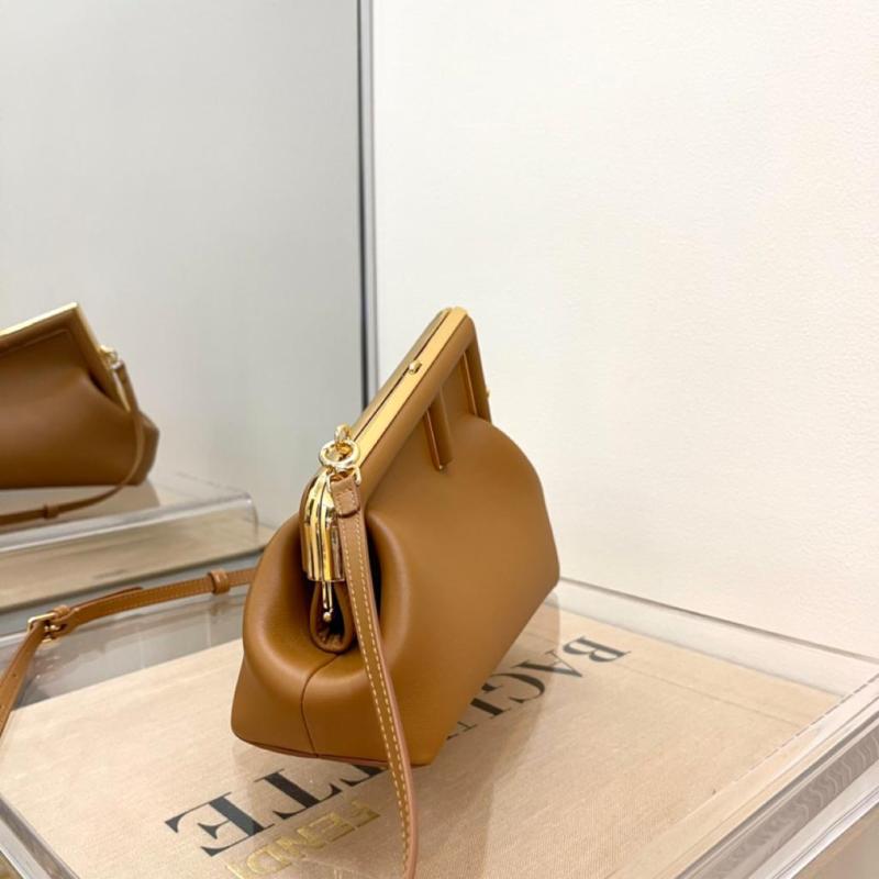 Fendi First Small Brown For Women, Women’s HandBags, Shoulder And Crossbody Bags 10.2in/26cm FF 8BP129ABVEF0NYJ