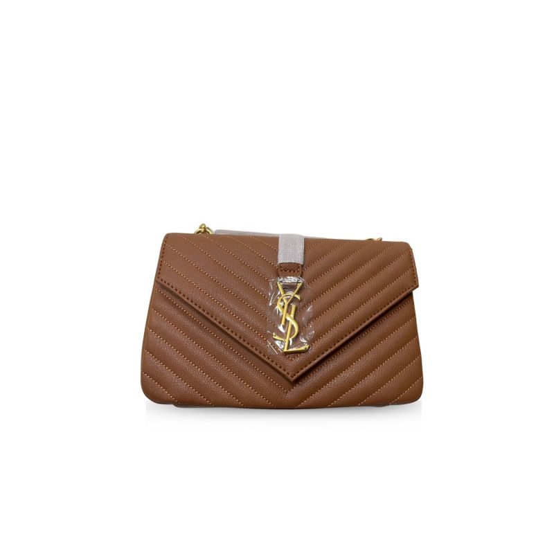 Saint Laurent College Medium Chain Bag Brown For Women‎ 9.4in/24cm 6002791U8077715
