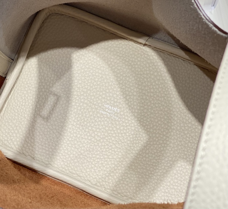 Hermes Picotin Lock 18 Bag Cream/Brown For Women 7.1in/18cm
