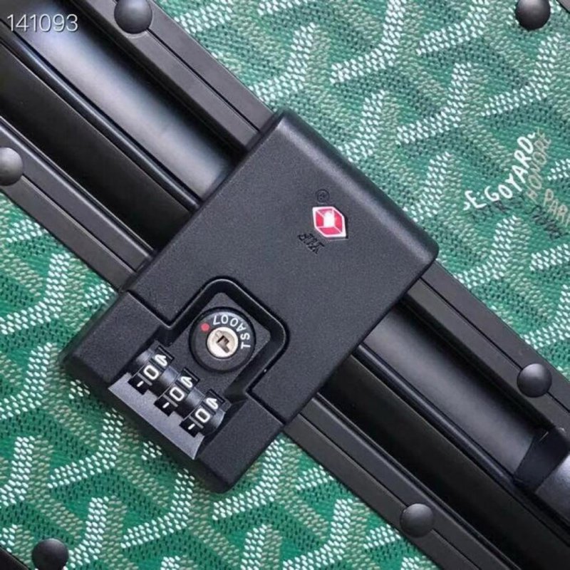 Goyard Bourget PM Trolley Case Green For Women‎ 19.7in/50cm