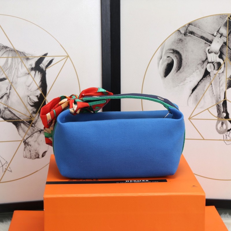 Hermes Bride A Brac Case Blue Bag For Women, Women’s Handbags, Shoulder Bags 9.8in/25cm