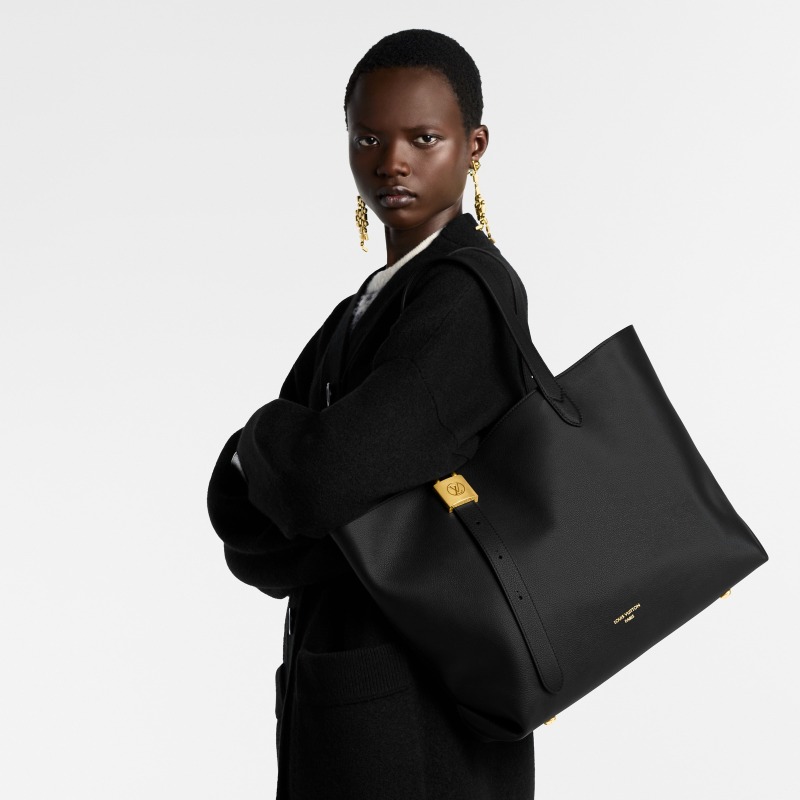 Louis Vuitton Low Key Cabas MM Bag Black For Women 18.5in/47cm M25341