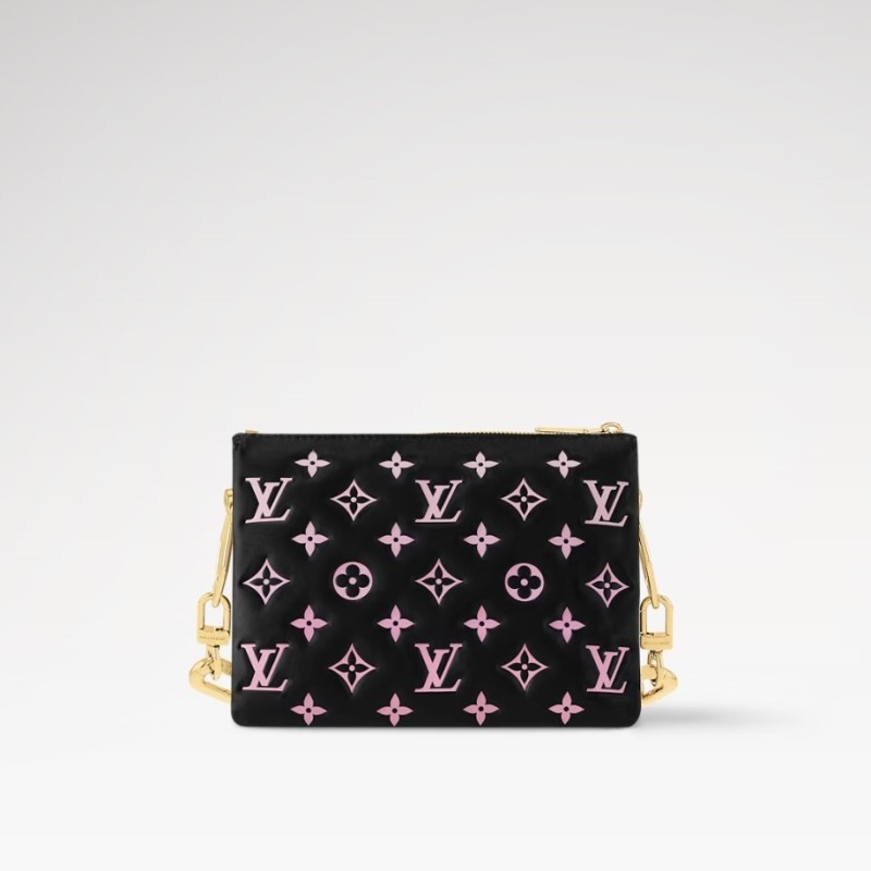 Louis Vuitton Coussin BB Handbag Black/Pink For Women 8.3in/21cm M12159