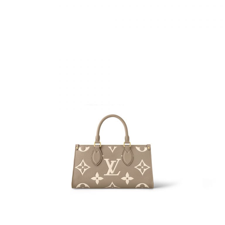 Louis Vuitton OnTheGo East West Monogram Empreinte Beige For Women 9.8in/25cm M23641