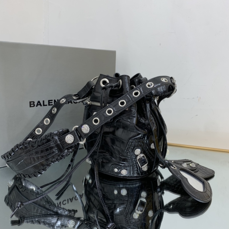 Balenciaga Le Cagole XS Bucket Bag Black For Women‎ 7.8in/19.8cm