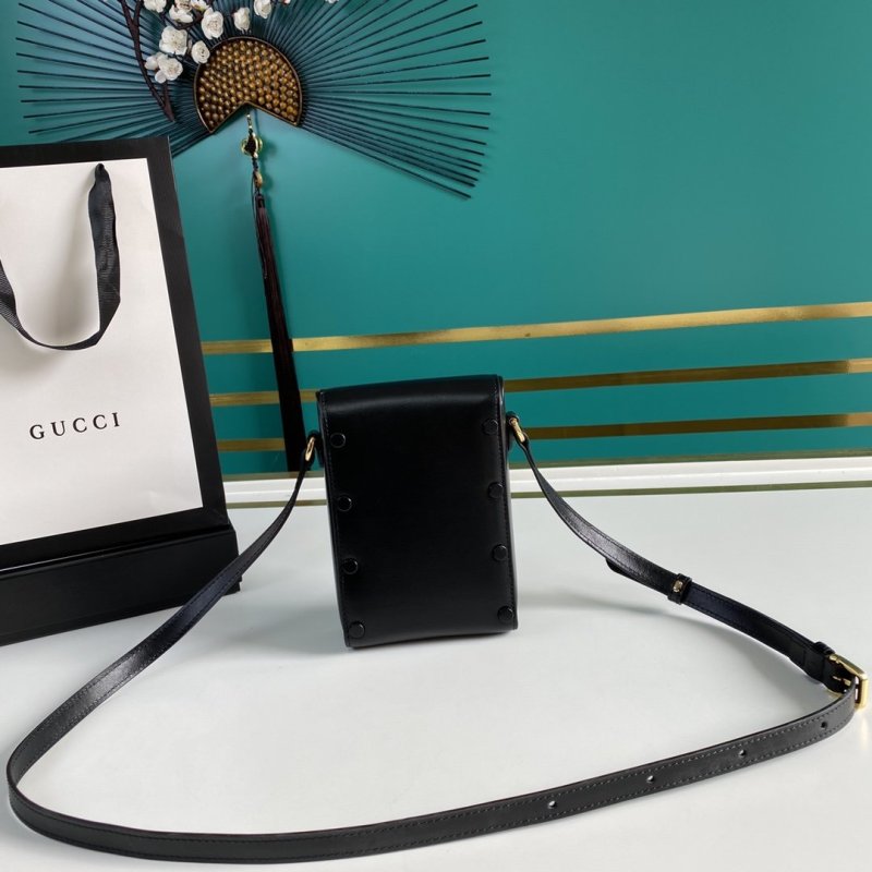 Gucci Horsebit 1955 Mini Black Bag 17cm