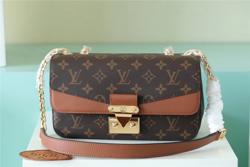 Louis Vuitton Marceau Monogram Canvas Caramel Brown For Women, Women’s Handbags, Shoulder and Crossbody Bags 9.6in/24.5cm LV M46127