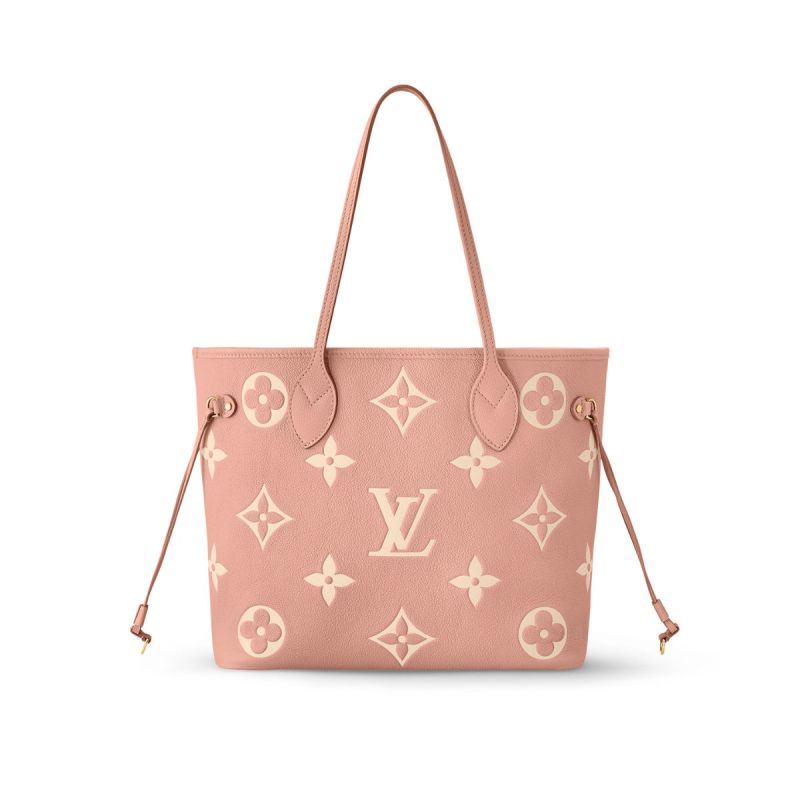 Louis Vuitton Neverfull MM Monogram Empreinte Pink For Women 12.2in/31cm M46329
