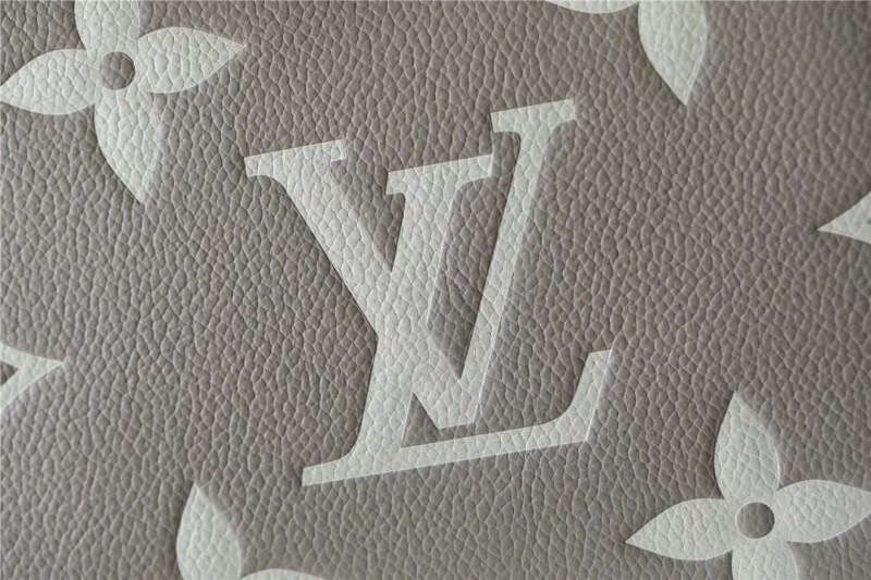 Louis Vuitton Bagatelle Monogram Empreinte Tourterelle Gray / Creme Beige For Women, Women’s Handbags, Shoulder And Crossbody Bags 22cm/8.7in LV M46112