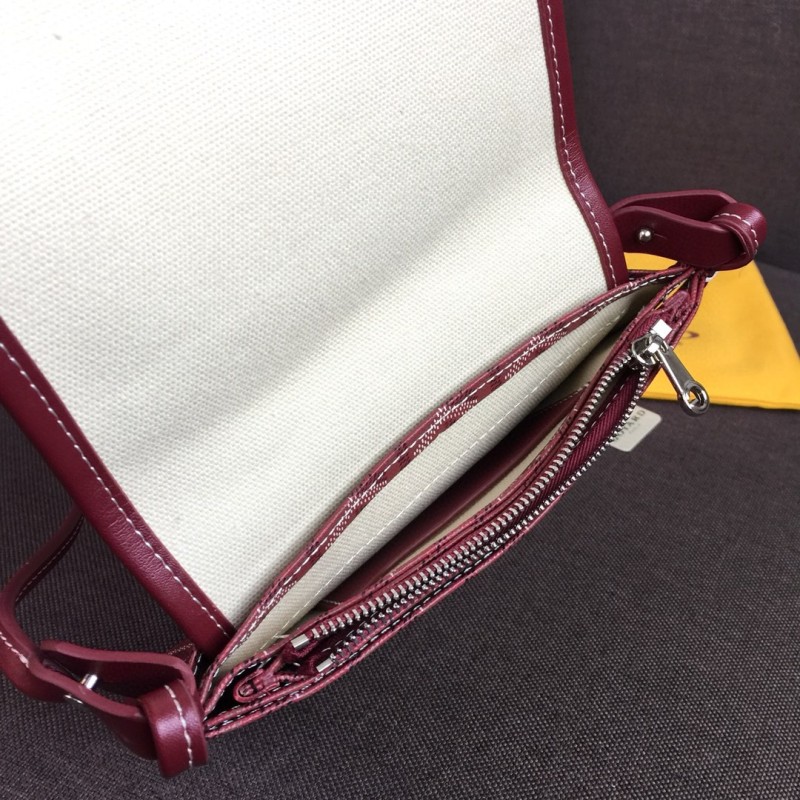 Goyard Plumet Pocket Wallet Burgundy For Women‎ 8.1in/20.5cm PLUMETPMLTY33CL33P