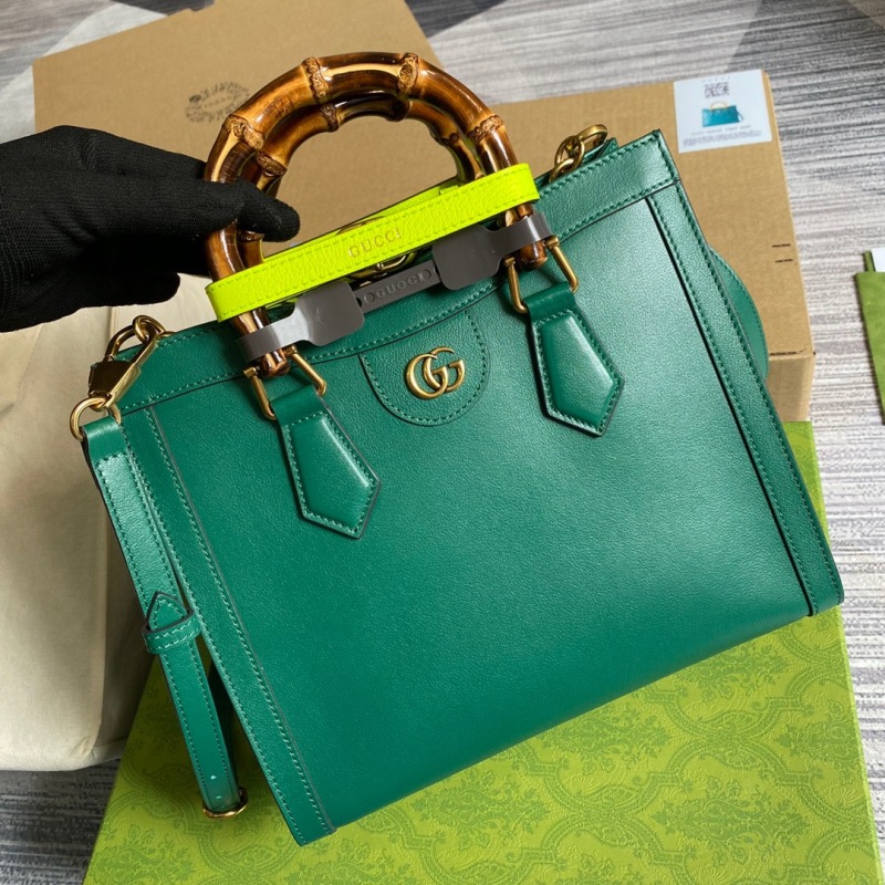 Gucci Diana Small Tote Bag Green For Women, Women’s Bags 11in/27cm GG ‎
