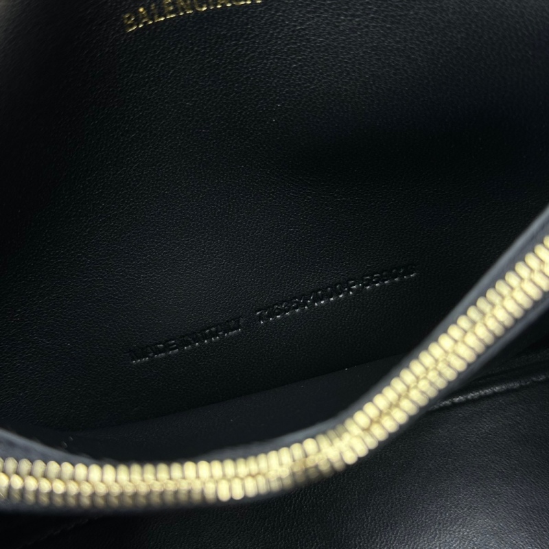 Balenciaga Crush Small Chain Bag Black For Women‎ 9.8in/25cm 716351210IT1000