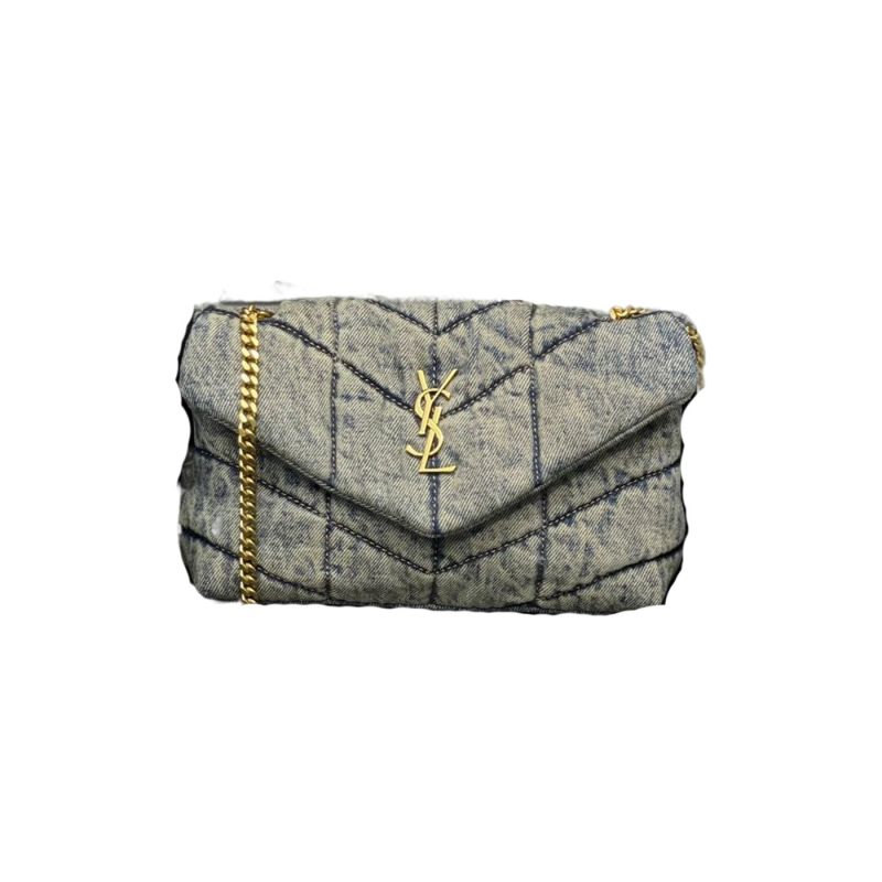 Saint Laurent Puffer Toy Bag Grey For Women‎ 9in/23cm