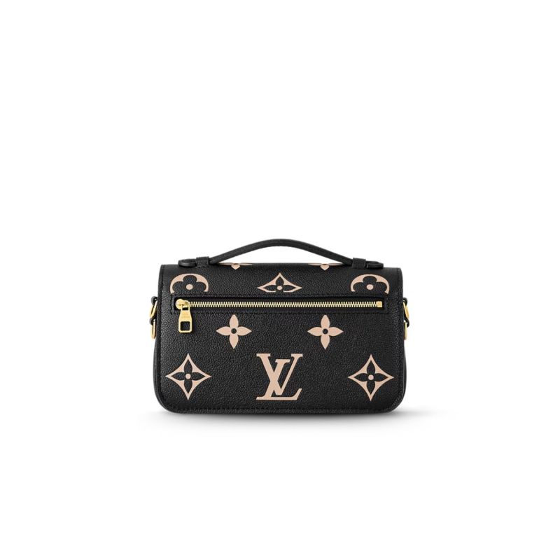 Louis Vuitton Pochette Métis East West Noir Beige For Women M46596 – 8.5 Inches / 21.5 Cm