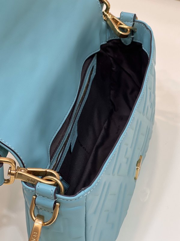 Fendi Baguette Teal For Women, Women’s Handbags, Shoulder And Crossbody Bags 10.6in/27cm FF 8BR600