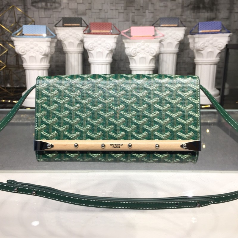 Goyard Monte Carlo PM Clutch Green/Light Blue/Orange For Women‎ 9.8in/25cm
