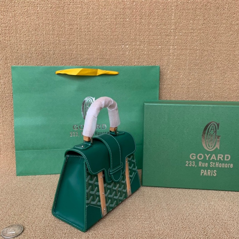 Goyard Saigon Structure Mini Bag Green For Women‎ 7.9in/20cm SAIGOBMINTY09CL09P
