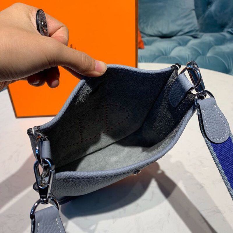 Hermes Mini Evelyne Grey For Women 7in/18cm