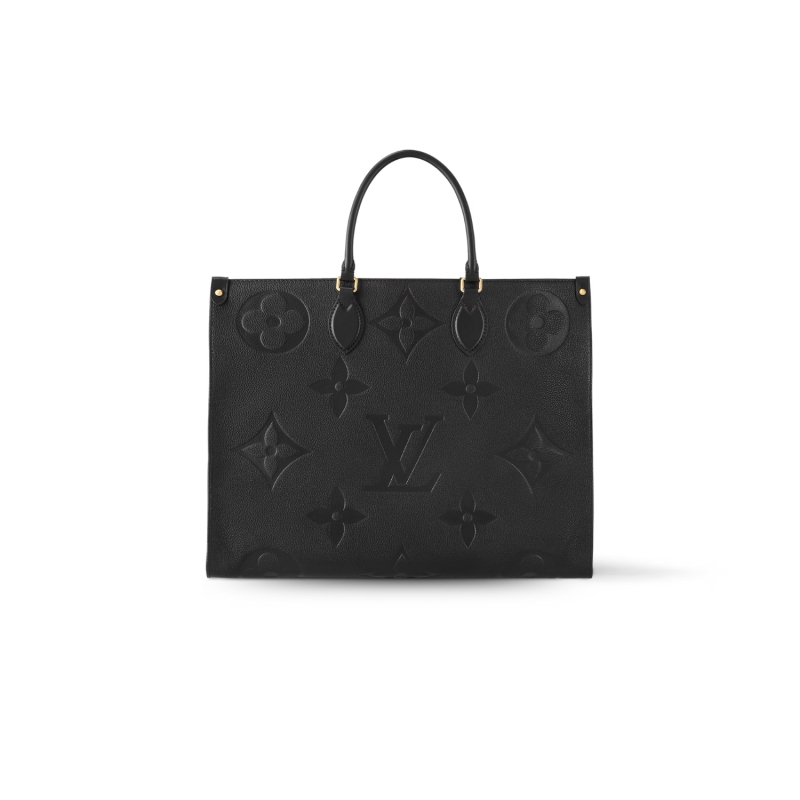 Louis Vuitton Onthego GM Monogram Empreinte Tote Bag Black For Women 41cm LV M44925