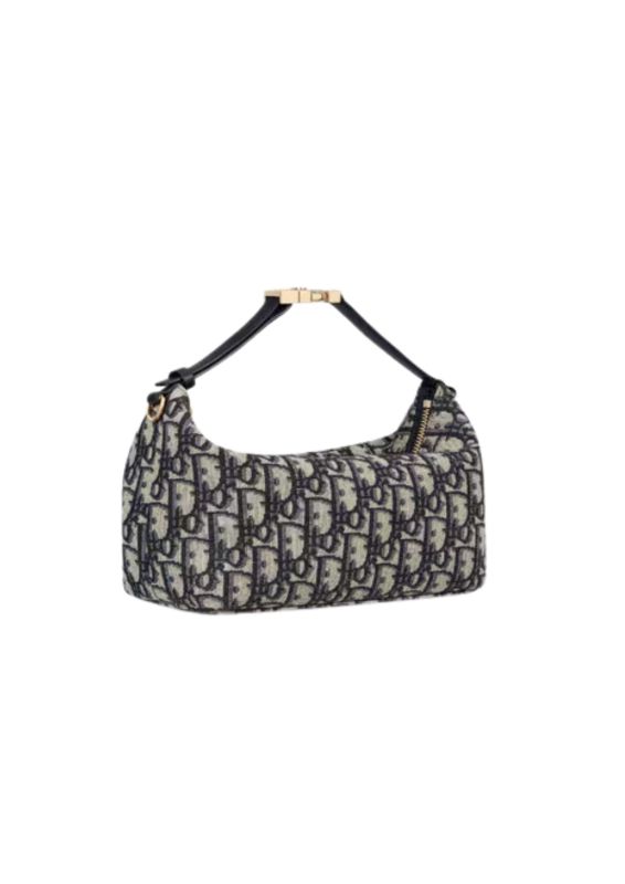 Dior Medium Diortravel Nomad Pouch Blue For Women 8.5in/ 22cm S5554OTZQ_M928