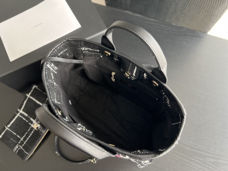 Chanel Large Shopping Bag Black For Women 19.5in/50cm A66941