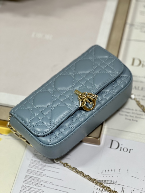 Dior Mini Miss Dior Bag White/ Black/ Blue/ Light Purple For Women 7 in/18.cm