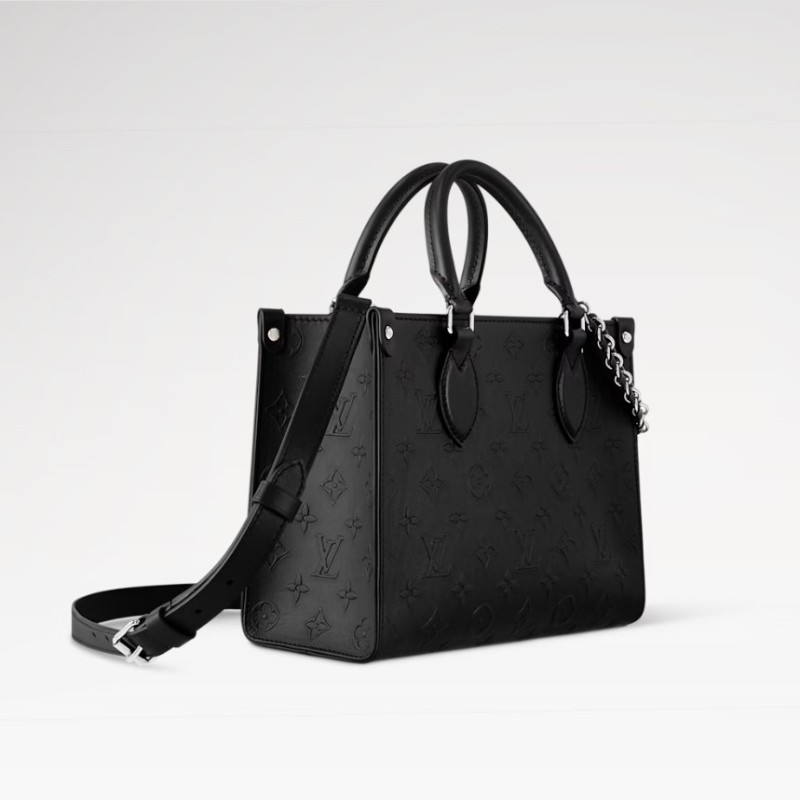 Louis Vuitton OnTheGo PM Handbag Black For Women 9.8in/25cm M14576