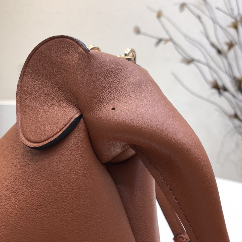 Loewe Elephant Bag Black/Brown For Women 7.1in / 18cm