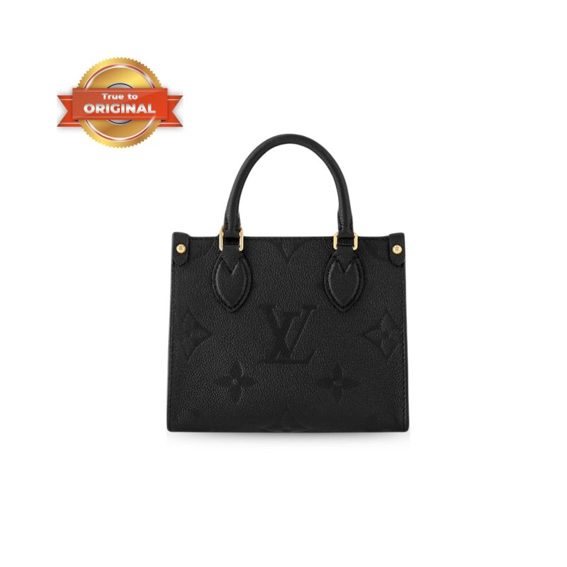 [True-to-ORIGINAL] Louis Vuitton OnTheGo BB Monogram Empreinte Black For Women 18cm/7.1in M46993