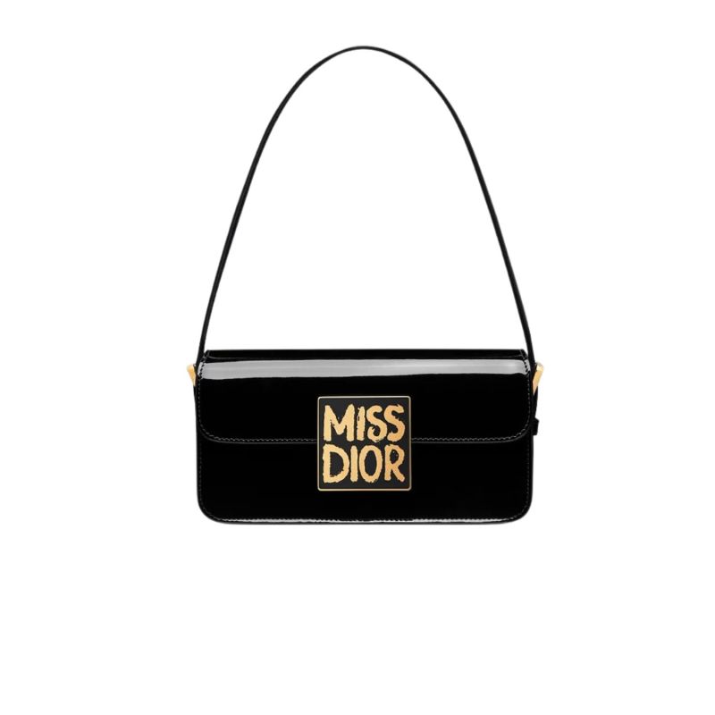 Miss Dior Flap Bag Black For Women 22cm/8.5in – M2610UWIS_M900