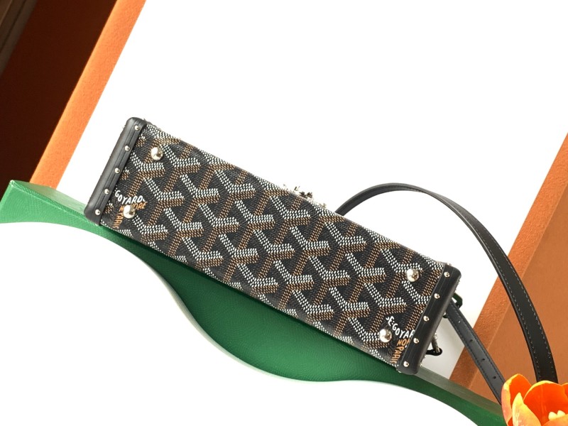 Goyard Cassette Trunk Bag Black For Women‎ 5.9in/15cm CASSETPMLTY01CL01P