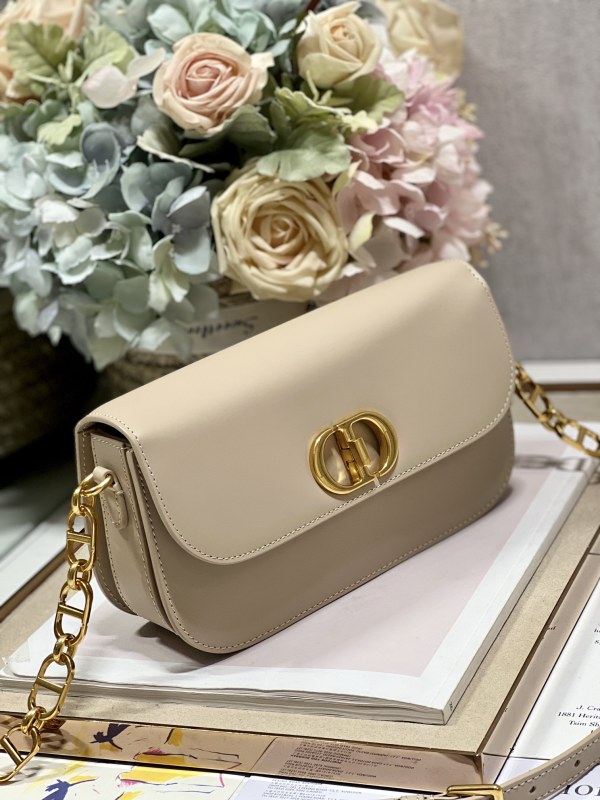 [True-to-ORIGINAL] Christian Dior 30 Montaigne Avenue Bag Beige For Women 9 in/ 22.5cm