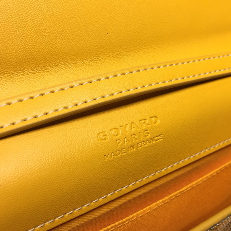 Goyard Monte Carlo PM Clutch Brown/Red/Yellow For Women‎ 9.8in/25cm