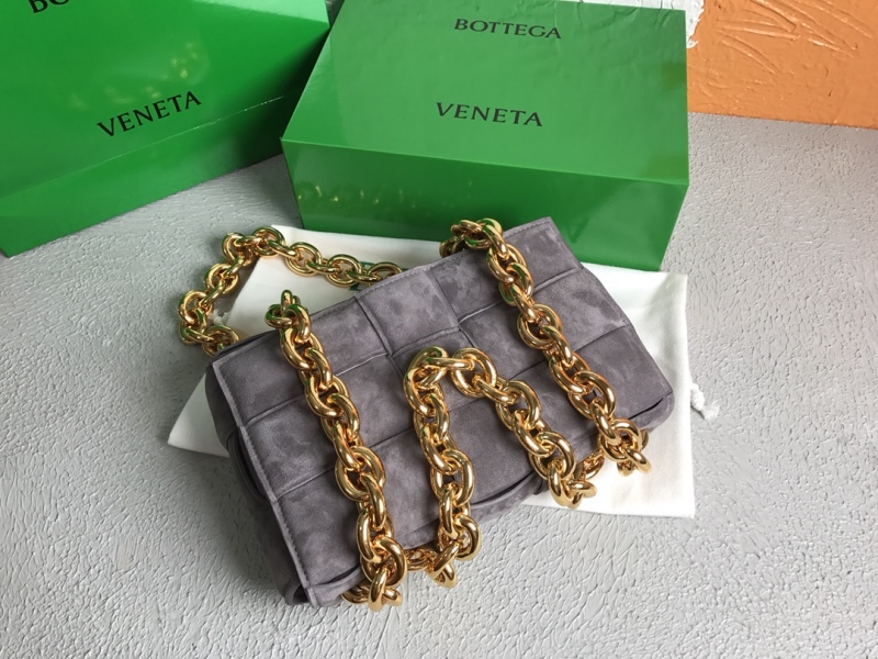 Bottega Veneta Chain Cassette Gray, For Women, Women’s Bags 10.2in/26cm