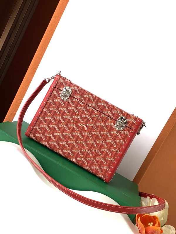 Goyard Cassette Trunk Bag Red For Women‎ 5.9in/15cm CASSETPMLTY02CL02P