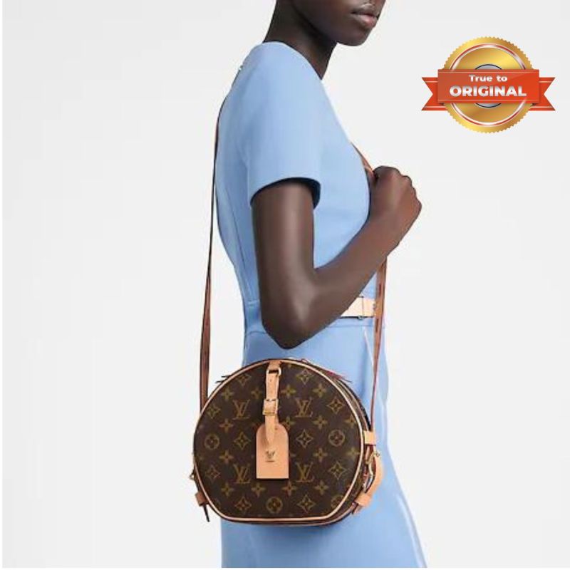 [True-to-ORIGINAL] Louis Vuitton Boite Chapeau Souple MM Brown For Women 8.8in/22.5cm M45647
