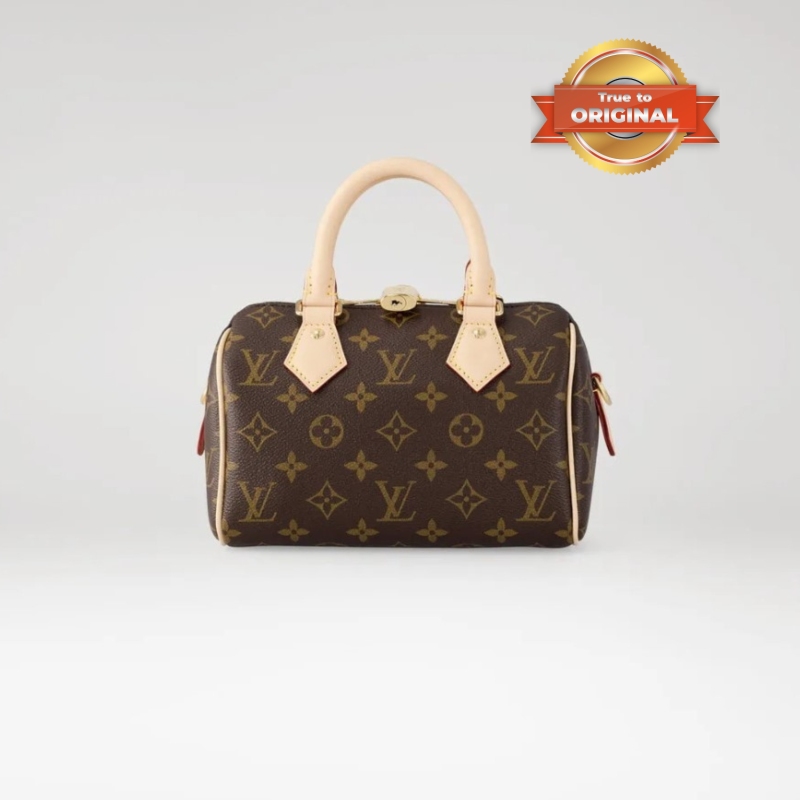 [True-to-ORIGINAL] Louis Vuitton Speedy Bandoulière 20 Monogram Canvas Brown For Women 20cm/8.1in M46594