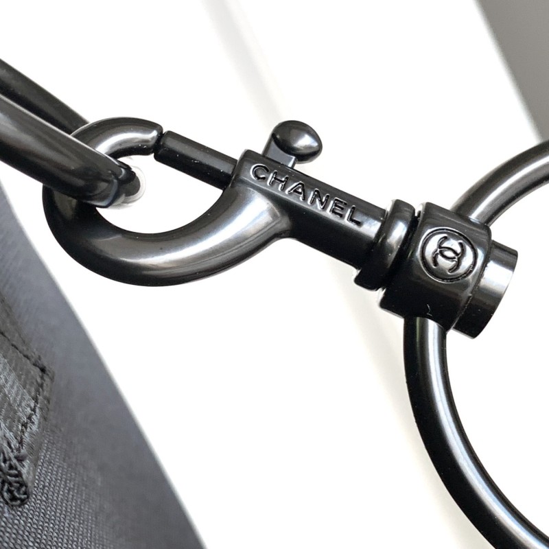 Chanel Novelty Boston Travel Bag Black For Women 17.7in/45cm