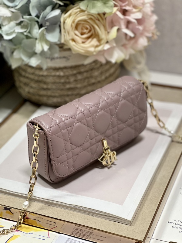 Dior Mini Miss Dior Bag White/ Black/ Blue/ Light Purple For Women 7 in/18.cm