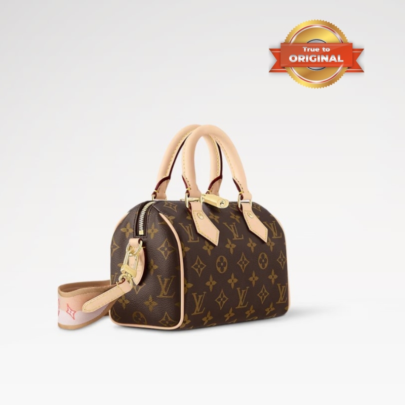 [True-to-ORIGINAL] Louis Vuitton Speedy Bandoulière 20 Monogram Canvas Brown For Women 20cm/8.1in M46594