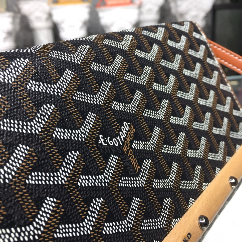 Goyard Monte Carlo PM Clutch Brown/Red/Yellow For Women‎ 9.8in/25cm