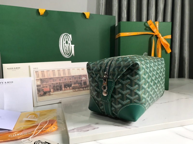 Goyard Bowling 25 Toiletry Bag Green/Yellow For Women‎ 9.4in/24cm BOWLIN025TY01CL03P